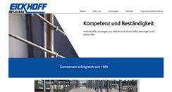 Desktop Screenshot of eickhoff-metallbau.de