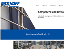 Tablet Screenshot of eickhoff-metallbau.de